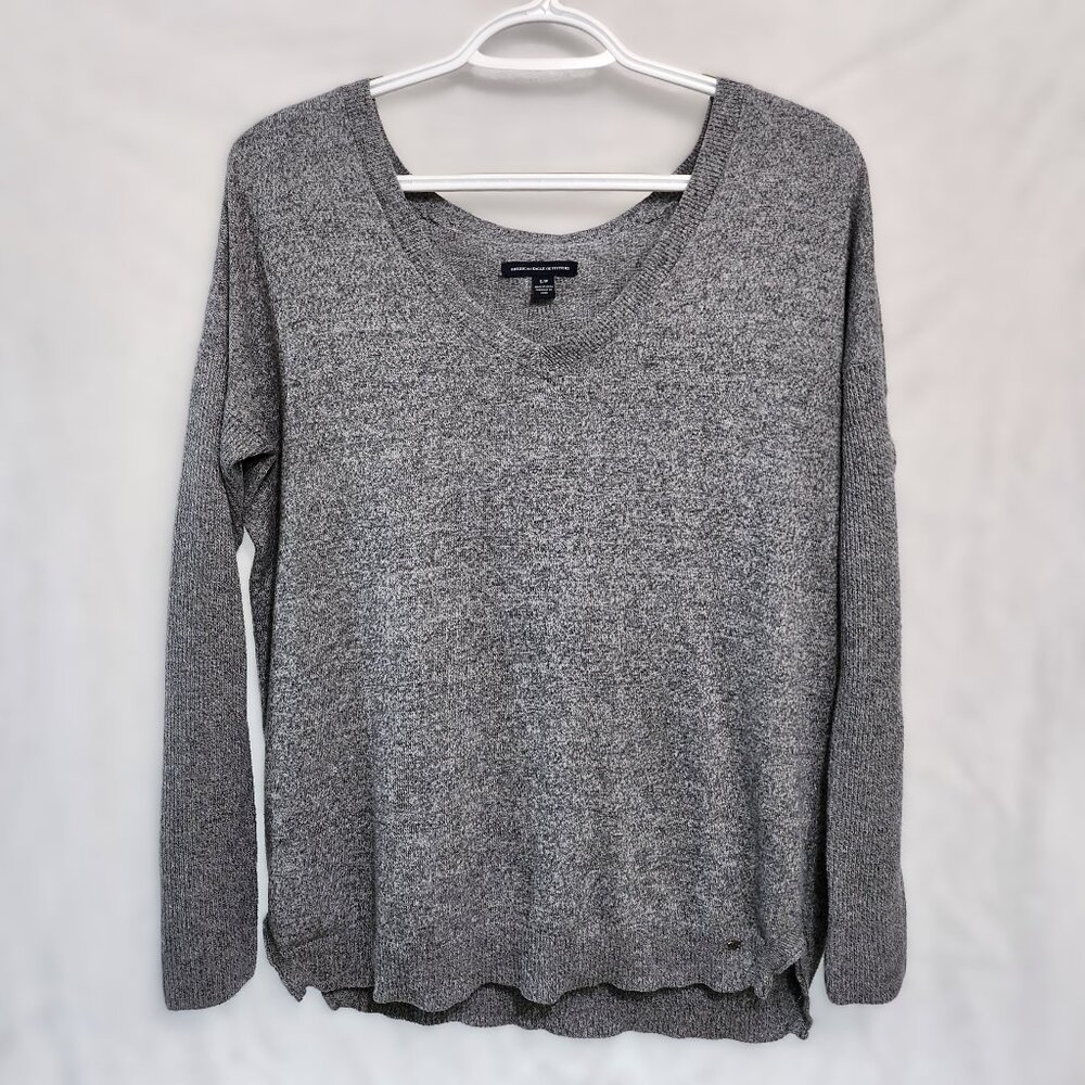 Grey V Neck Sweater for Men